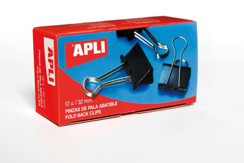 Applici pieghevoli pinzette 15x32mm - clip in vetro temperato scuro - nichel manici -box - scatola con 12 unità - supporto ott