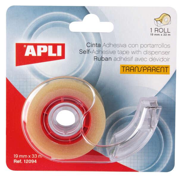 Titolo per appli Tape home con striscia adesiva trasparente - 19 mm x 33 m - facile da usare e trasportare - ideale per casa e