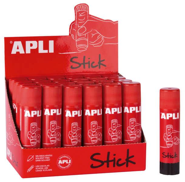 Barra di Colla Adesiva Apli 10g - Facile Applicazione - Asciugatura Rapida - Trasparente