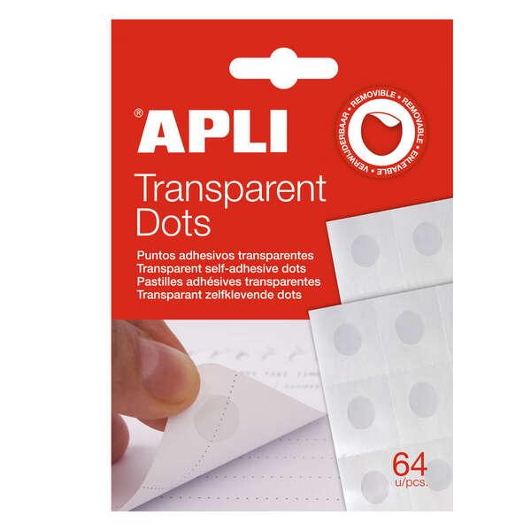 Punti adesivi rimovibili APPI dot 64 U - adesivo rimovibile - facile da usare - ideale per artigianato e ufficio - bianco