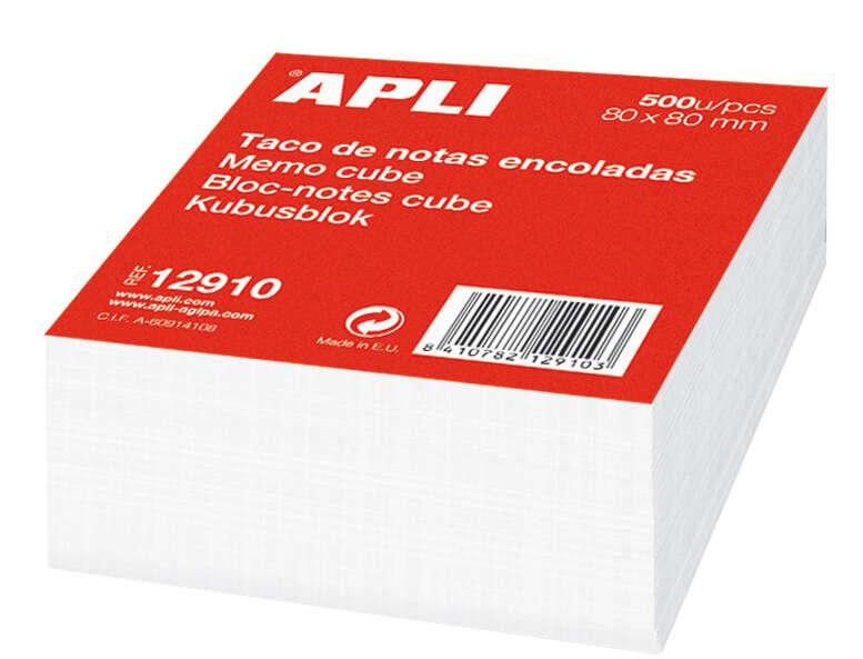 Applicazione biglietto 80x80 - 500 fogli - adesivo - bianco