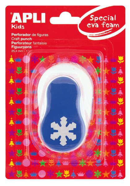 APPI Snow Cup puncher - Figure di 25.4 mm - Perfere di carta cartone cartone cartone e gomma Eva sottile a 2 mm - trasmissione