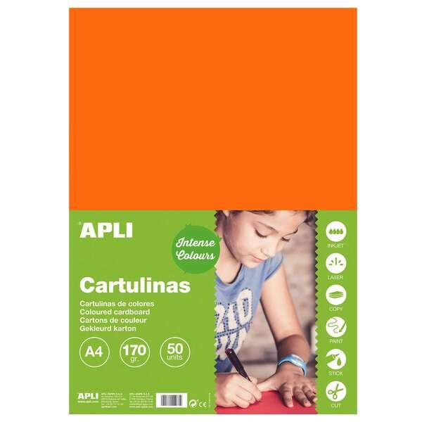 APPI Cartoncino Arancione A4 170G 50 fogli