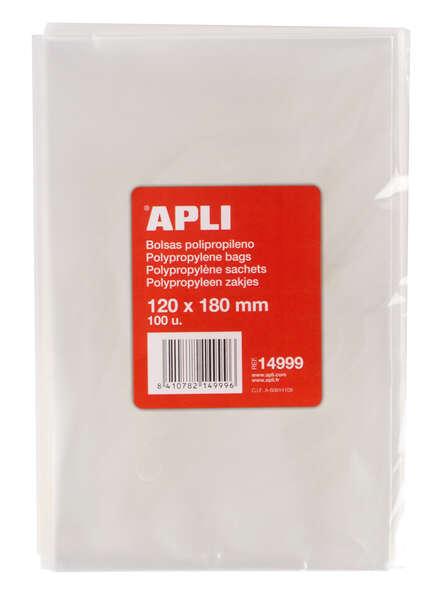 Applicare buste in polipropilene trasparente 120x180mm - Finezza 120 - Alta resistenza e flessibilit - Uso alimentare