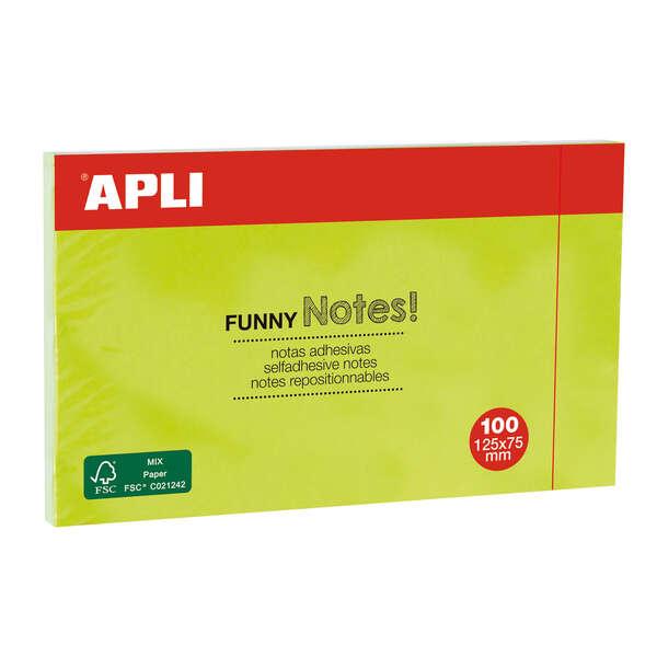 Note adesivo divertente applicata 125x75mm - blocco da 100 nebbie - adesivo di qualitÃƒÂ  - facile da decorare - colore ver