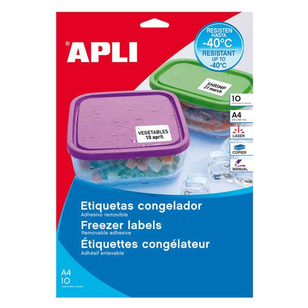 Etichette White APPI Special Freezer 38,1 x 21,2 mm 10 fogli