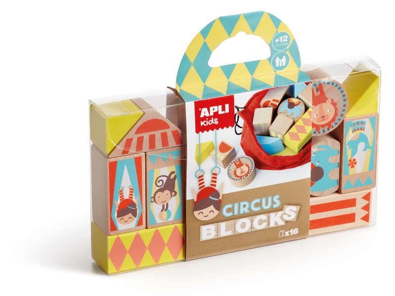 Modello a blocco in legno con pacchetti applicabili - 16 pezzi con borsa di alta qualit - pino di alta qualit con impronta co