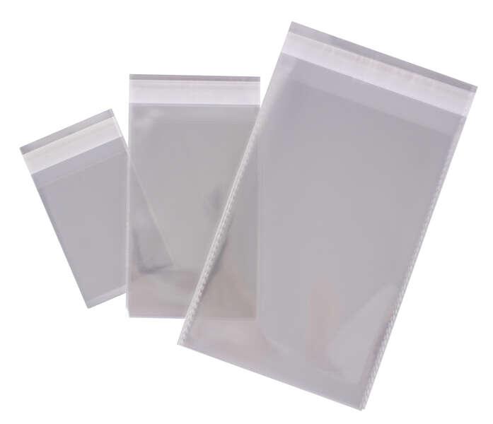 Applica buste in polipropilene trasparente con adesivo spessore - 60 x 80 mm - Finezza 120 - Elevata resistenza e flessibilit