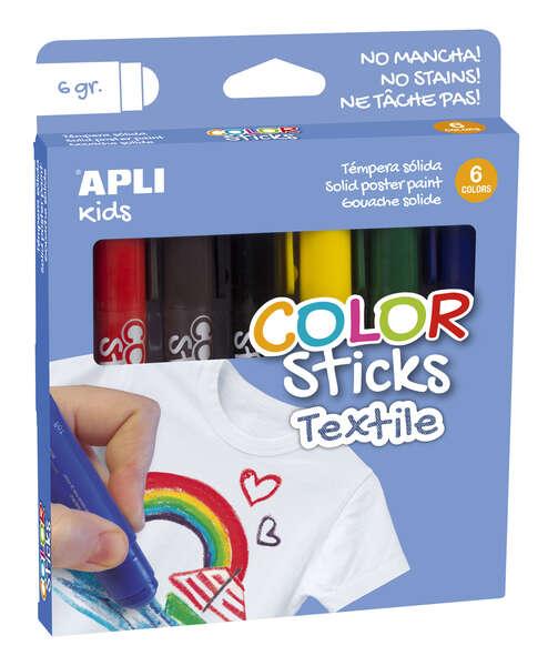 Testil di color Appli - Pacco 6 unità di 6G - Colori assortiti resistenti al lavaggio - asciugatura dell'aria in 12 ore - NitI