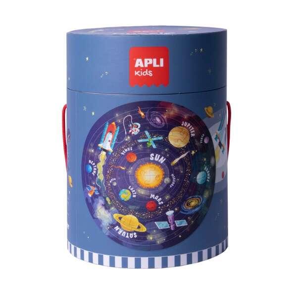 Puzzle circolare applicato del sistema solare - dimensione 50 cm - 48 pezzi - spessore 2 mm