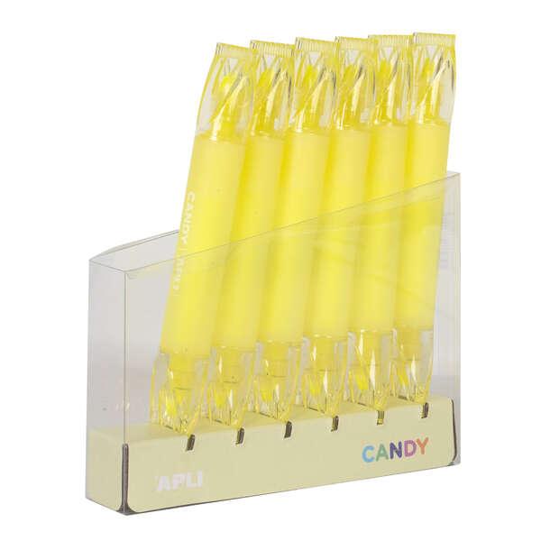 APLI Subroyers Caramel - Punta doppia quadrata da 5 mm e rotonda da 2 mm - confezione da 6 - ideale per agende quaderni e calen
