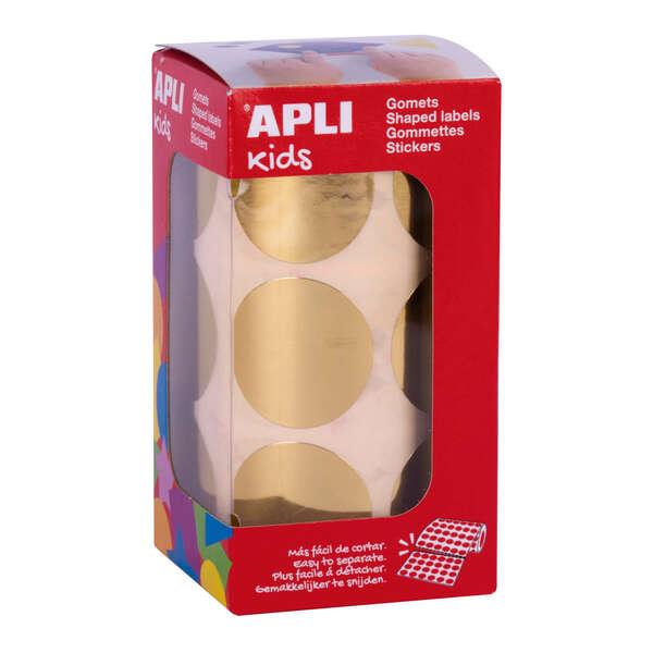 Rido Applici in oro metallizzato - 33mm - 59 follie preconfezionate - 708 gomet per rotolo - ripetere gli standard EN -71 e FSC