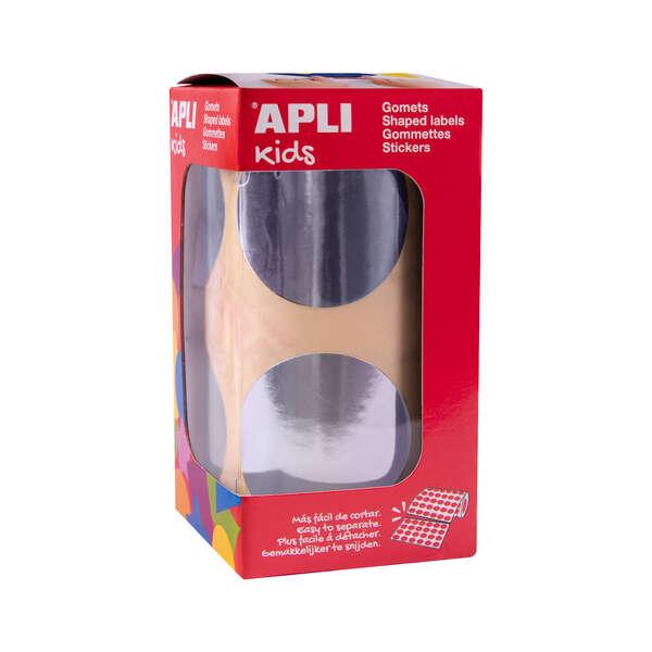 Red applica argento metallizzato - 45mm - 354 gomets per rotolo - sviluppa uno psicomotore fine e vario abilit e abilit