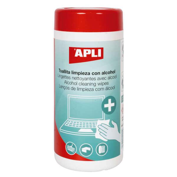 Salviette disinfettanti idroalcoliche - 220x110mm - 70% etanolo - 100 unitÃƒÂ  con dosaggio - antivirici regolamenti