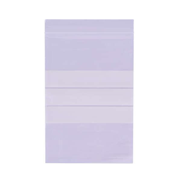 Applica buste trasparenti con zip automatica - 120 x 180 mm - ideali per cibo e piccoli oggetti - Materiale LDPE
