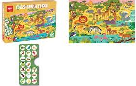 agipa puzzle di osservazione junior "The Savannah" 60 pezzi in scatola di cartone dimensioni scatola (L)280 x - 1 pezzo (19221)