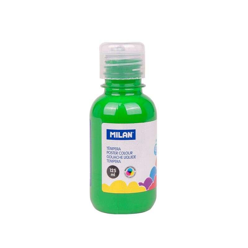 Bottiglia di tempera milano - 125 ml - spina da dosaggio - asciugatura rapida - miscelabile - colore chiaro verde