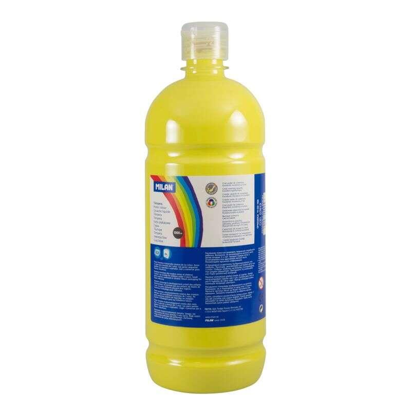 Bottiglia di milano di tempera - 1000 ml - spina da dosaggio - asciugatura rapida - miscelabile - colore giallo