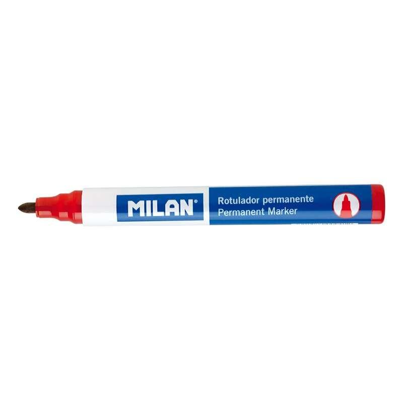 Pennarelli permanenti Milano con punta tonda - punta 4 mm - inkjet a base alcolica - colore rosso