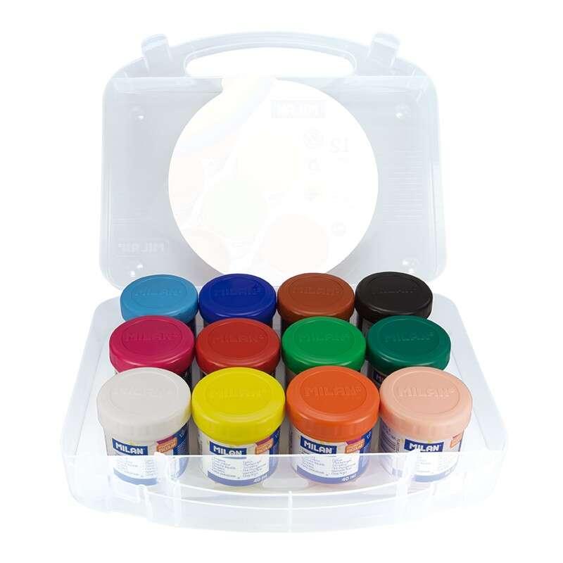Pacchetto Milano 12 temperature estive 40 ml 1 pennello - fast bevanda - miscelabile - Colori di Alimentazione