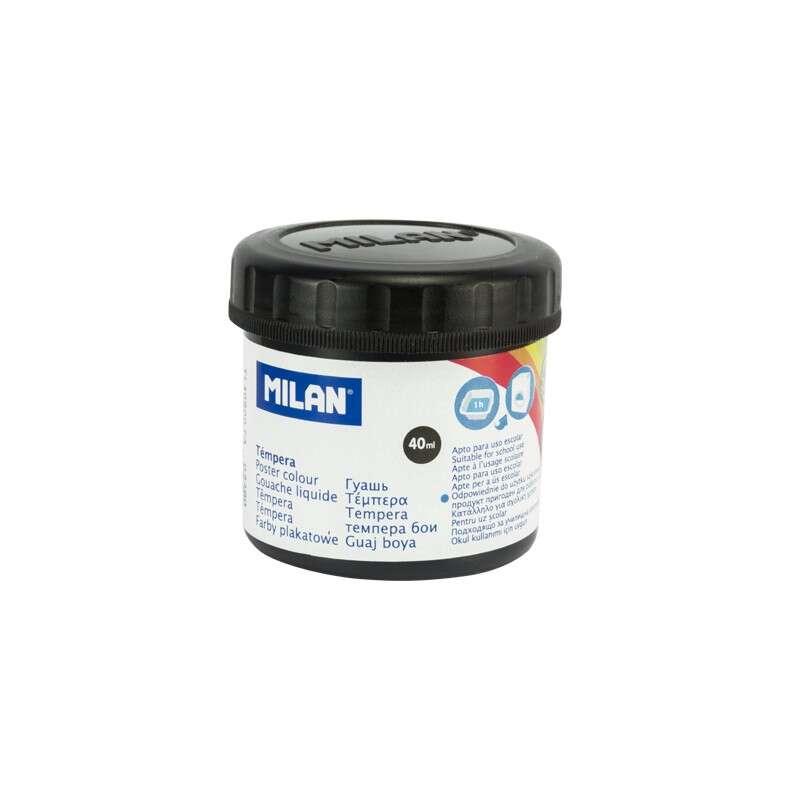 Tempera Barca Milano - 40 ml - asciugatura veloce - miscelabile - colore nero
