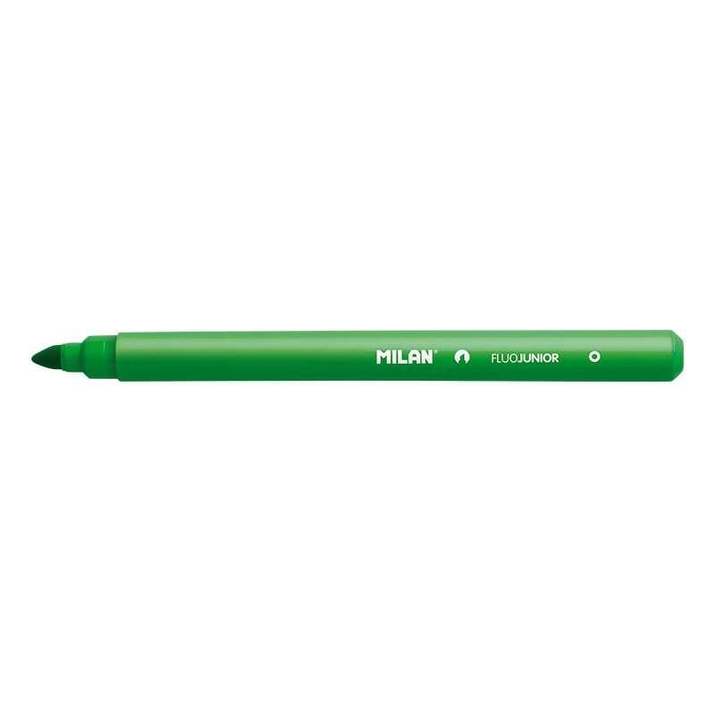 MILAN Junior Fluorescent Marker - Punto smusso 1 - 4mm - colore verde