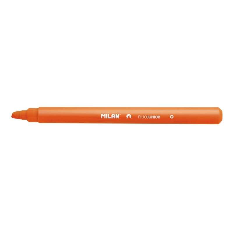 MILAN Junior Fluorescent Marker - Point smusso 1 - 4mm - colore arancione