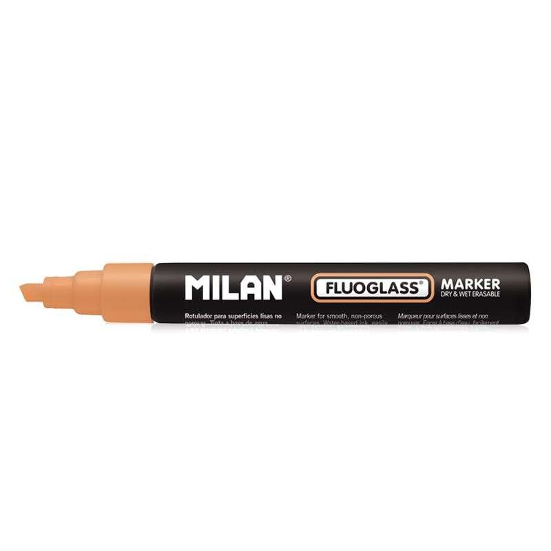 Lettera di fluoglass Milan Superfici di fumo - Puntoleting Point - 2 - 4mm Trance - Inchiostro d'acqua - Easy Dere - Colore ara
