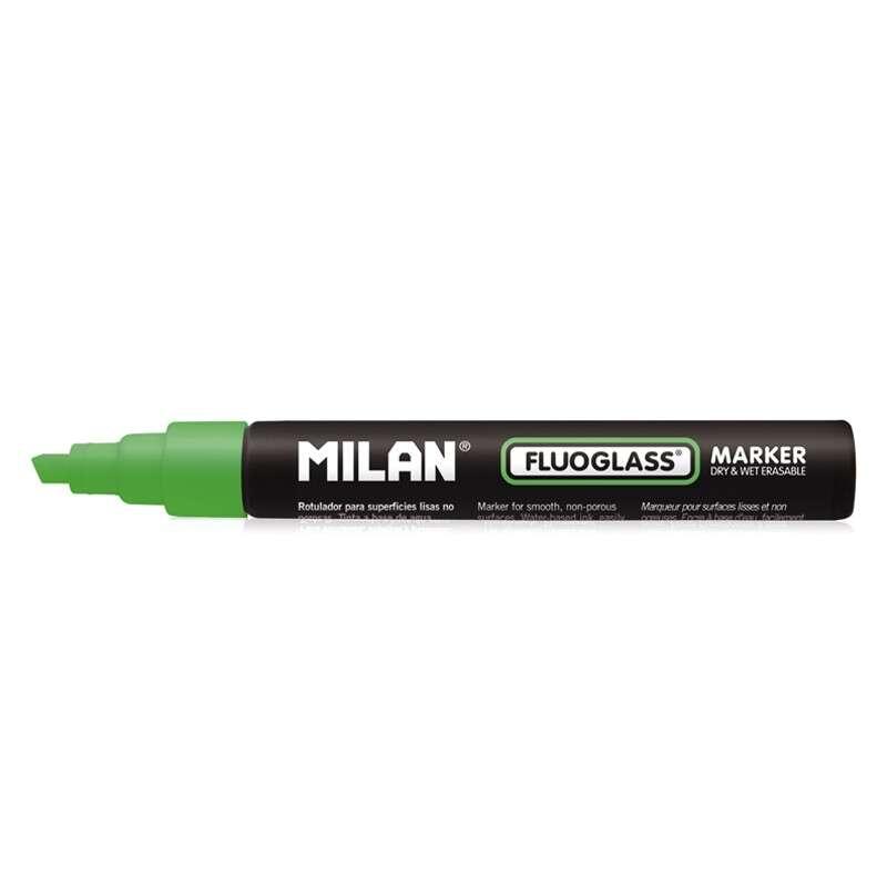 Superfici lisce per fluoglass Milan - Spolta conico - Storm da 2 - 4 mm - Inchiostro d'acqua - Easure facile - Colore verde