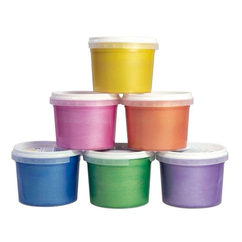Milan 6 Boots Pack per dita - 100 ml - Applicazione facile - Mixable - Colori metallici assortiti