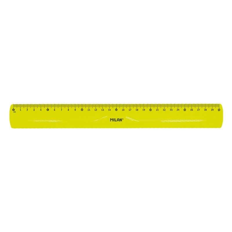 Righello flessibile e resistente di Milano - lunghezza 30 cm - colore giallo