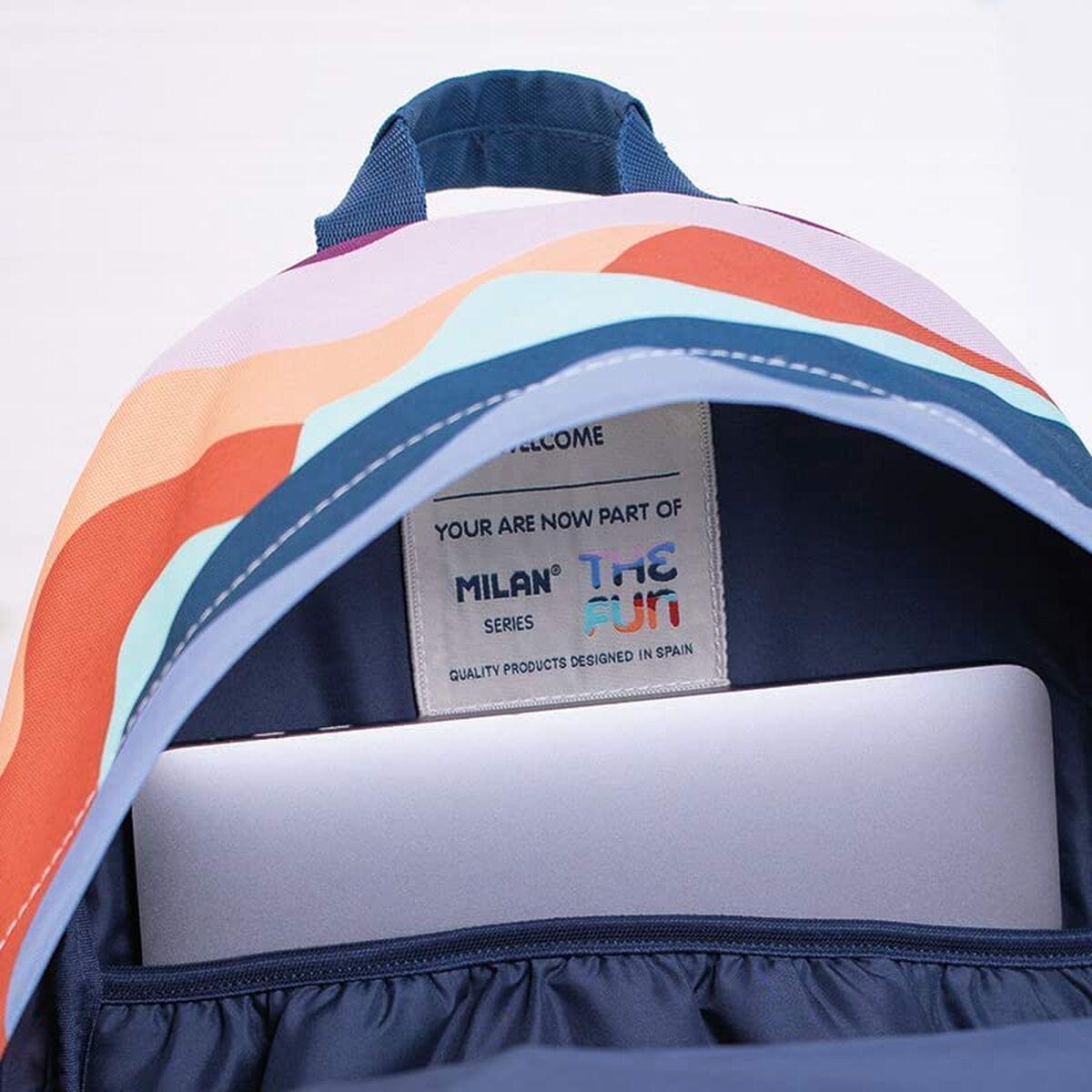 Plumier Triplo Milan The Fun Multicolore 19,5 x 13 x 7,5 cm