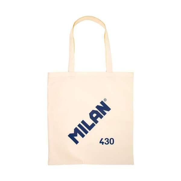 Borsa tote Bag in stoffa serie Milano 1918 - Dimensioni 50x38x41 cm - Manico lungo 27 cm - Tessuto 'Ripstop' - Colore Beige