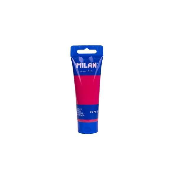 Tubo di vernice acrilico Milan 75 ml - pigmenti di alta qualità - miscelabile - colore di ibisco rosa