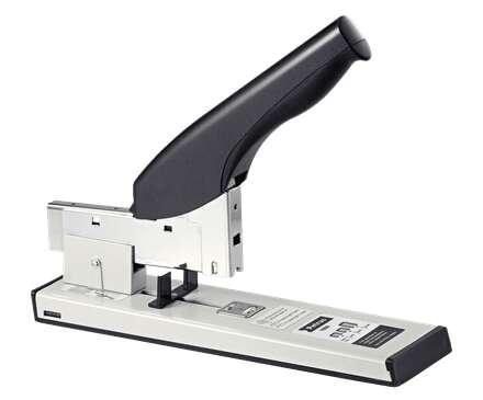 Petrus 1600 Celette spesse - Fino a 100 fogli - Pieno chiuso - Per le graffette 24, 26 e 27 - Grigio/nero