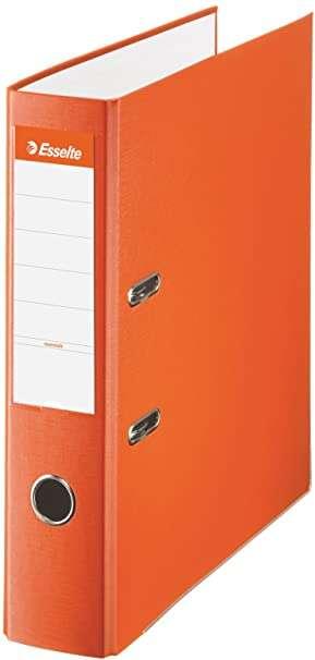 Riempitrice a leva Esselte - Formato Folio - Lumo da 75 mm - Capacit per 500 nebbie - colore arancione