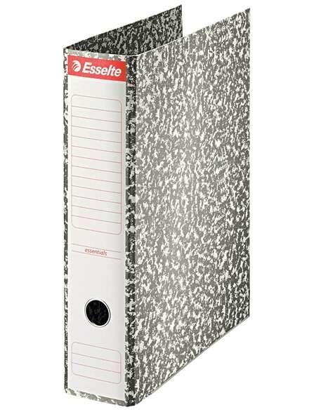 Riempitrice a leva Esselte - Cartoncino - Formato Folio - Lumo da 75 mm - Capacit di 500 nebbie - Colore grigio marmorizzato
