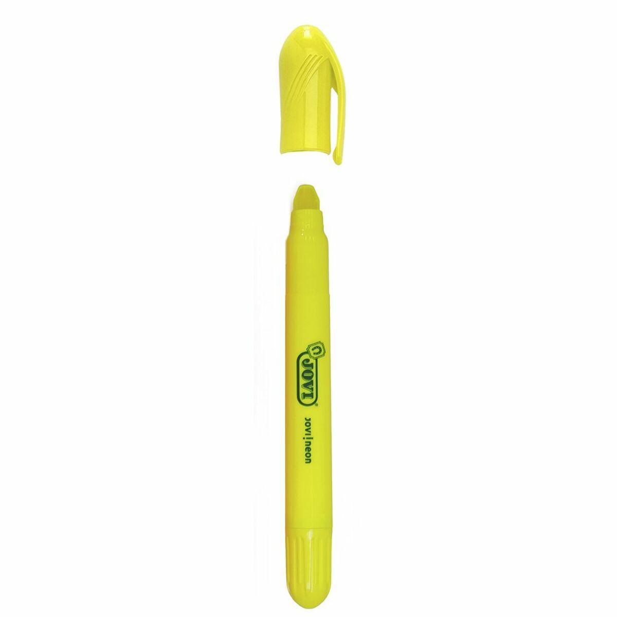 Evidenziatore Jovi Jovi!neon Giallo 12 Pezzi