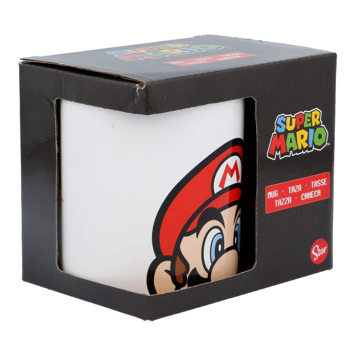 Tazza Mug Super Mario Bianco Ceramica Rosso (350 ml)