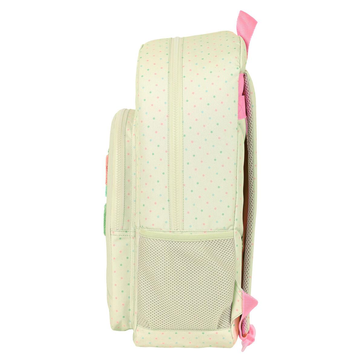 Zaino Scuola Glow Lab Magic flow Beige 30 x 46 x 14 cm