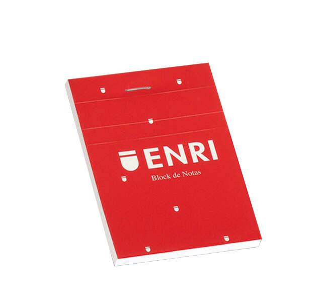 BLOC ERRI delle note Formato A7 Smooth - 80 Microperforated Fogli - Copertura soft rossa