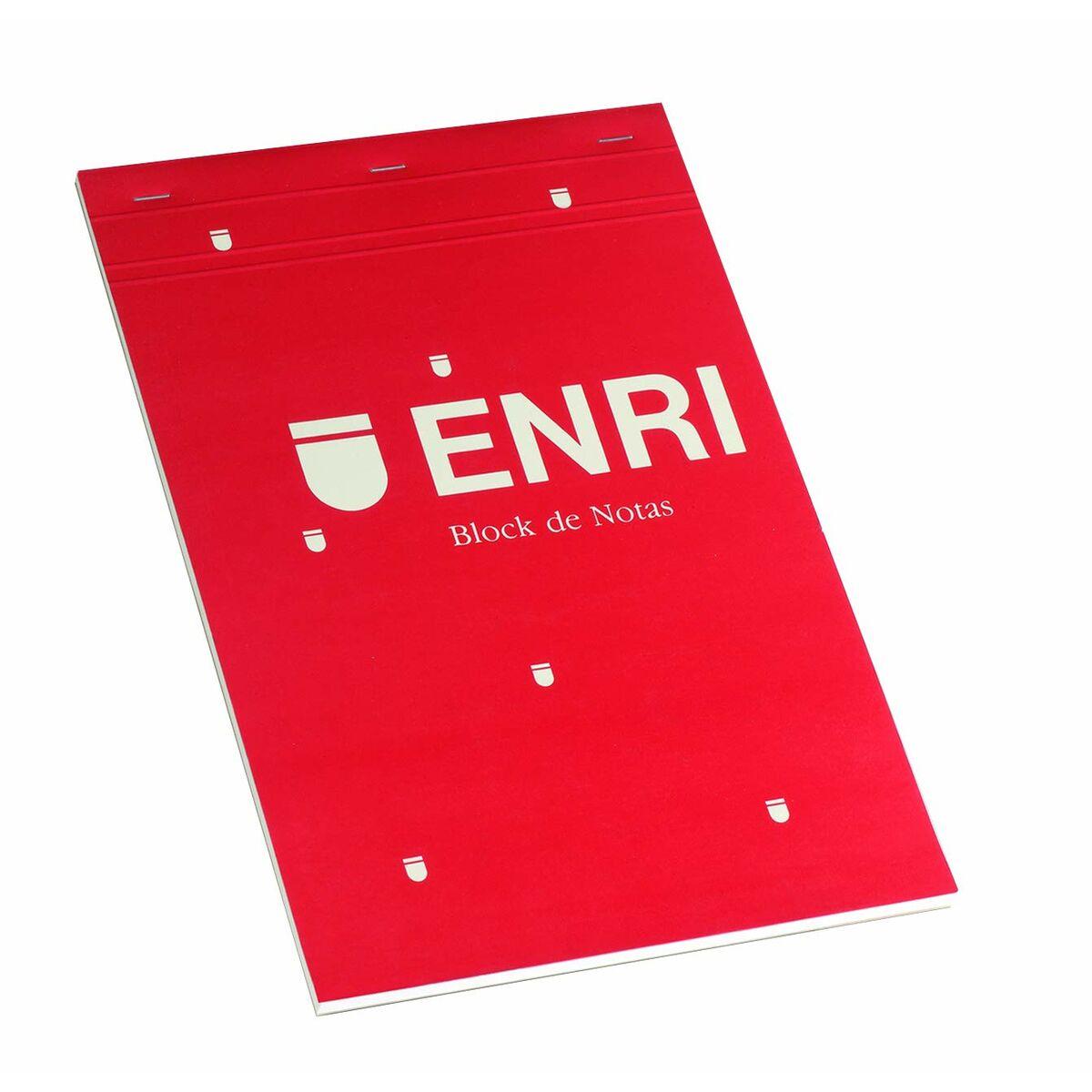 Block Notes ENRI Rosso A4 80 Pagine 4 mm (5 Unità )