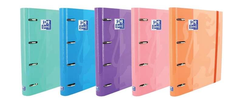 Raccoglitore europeo Oxford Classico formato 4 anelli Poster A4 con 5x5mm e 4 sostituzioni per perforazione - Elastica Chiusura