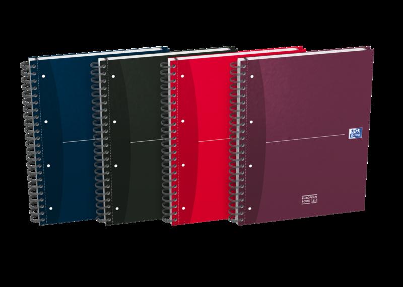 Quaderno spiralato OXFORD European Book Oxford Office Essentials A4 assortiti quadretti 5 mm - 100104738