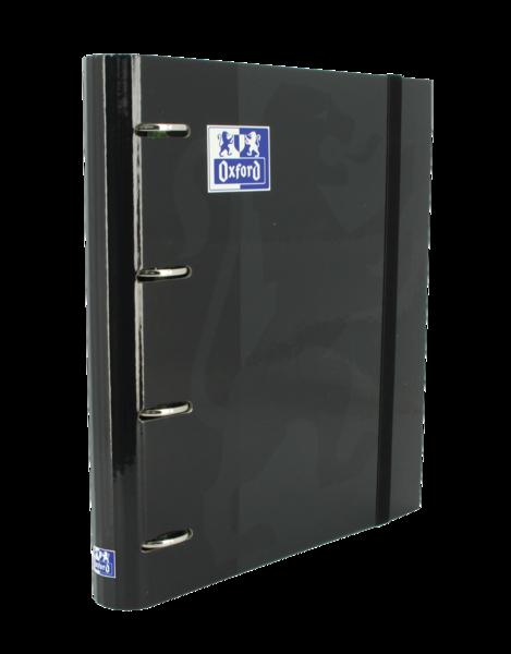 Oxford Europeanbinder Classic A4+ Rings Cartella con griglia 5x5 sostitutiva - coperchio extra -attract - chiusura in gomma ela