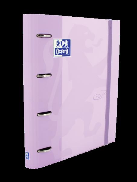 Rilegatrice europea Oxford Touch A4 - Copertina extra rigida resistente - Dorso 45 mm - Anelli 4 profondit x 35 mm - Ricarica