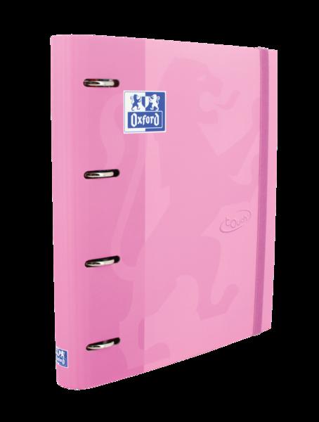 Rilegatore Europeo Oxford Touch A4+ - Copertina Extra Rigida Resistente - Dorso 45mm - Anelli 4Dx35mm - Ricarica 5x5 Inclusa -