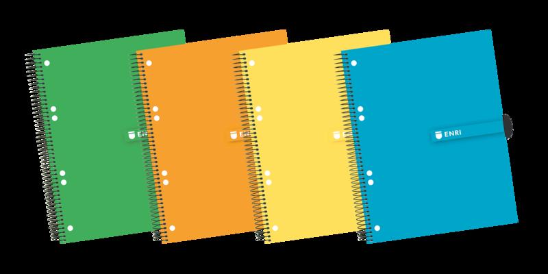 Enri A5+ Europeanbook - Copertina Extrarigida Resistente - Spirale Resistente - 140 Fogli di Carta di Alta Qualità  - Formato