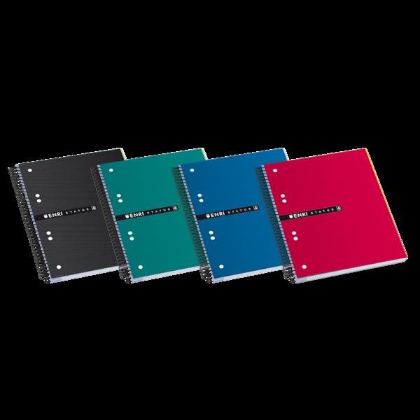 Enri Status A5+ Europeanbook - Copertina Resistente Extra Rigida - Formato A5+ - Quaderno con 120 Fogli - Griglia 5x5 - Colori