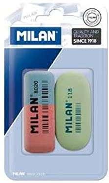 Pacchetto Milano di 2 gomme 1xgomma 8020 a doppia intensit smussata 1xgomma 118 ovale - gomma sintetica - per tutti i tipi di